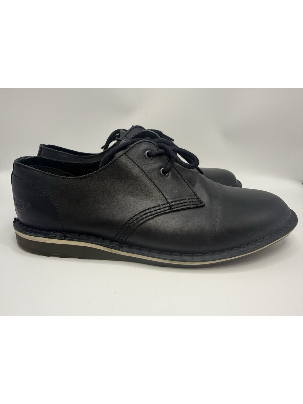 Dr Martens Wayne Oxford Casual Shoes Lace Up Black Leather Mens Size 9